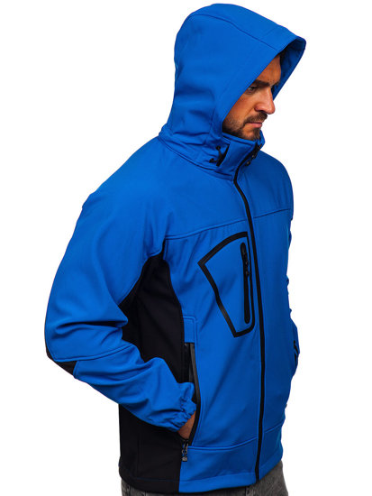 Geacă softshell albastru Bolf T019