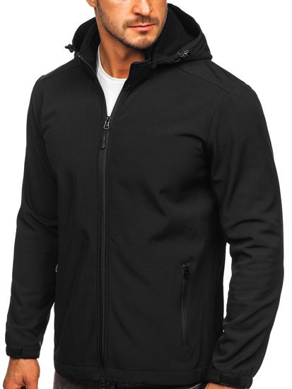 Geacă softshell neagră Bolf HH017