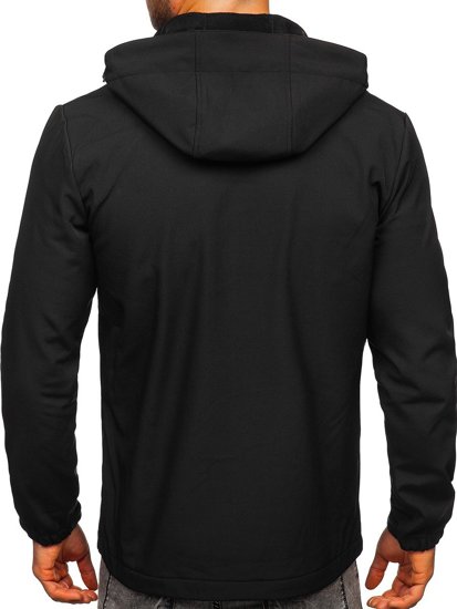 Geacă softshell neagră Bolf HH017