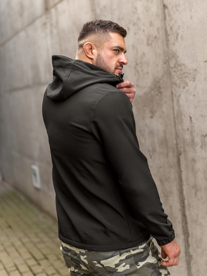 Geacă softshell neagră Bolf HH017