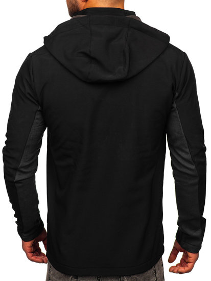 Geacă softshell neagră Bolf HM188