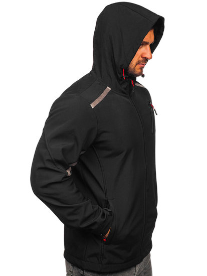 Geacă softshell neagră Bolf HSS037