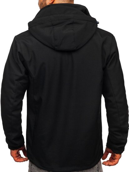 Geacă softshell negru-albastru Bolf BK017