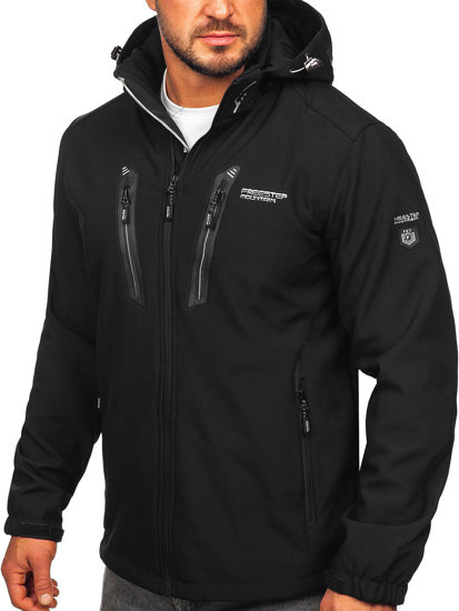 Geacă softshell negru-argintiu Bolf WX086