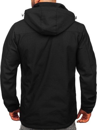 Geacă softshell negru-argintiu Bolf WX086