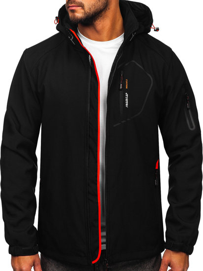 Geacă softshell negru-portocaliu Bolf WX088A