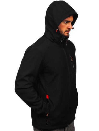 Geacă softshell negru-portocaliu Bolf WX088A