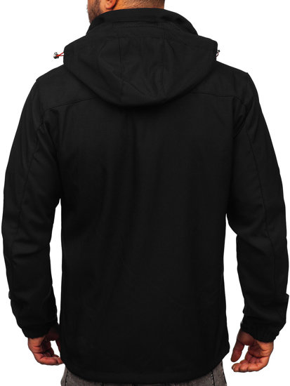 Geacă softshell negru-portocaliu Bolf WX088A