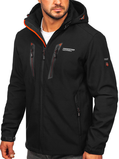 Geacă softshell negru-roșu Bolf WX086A