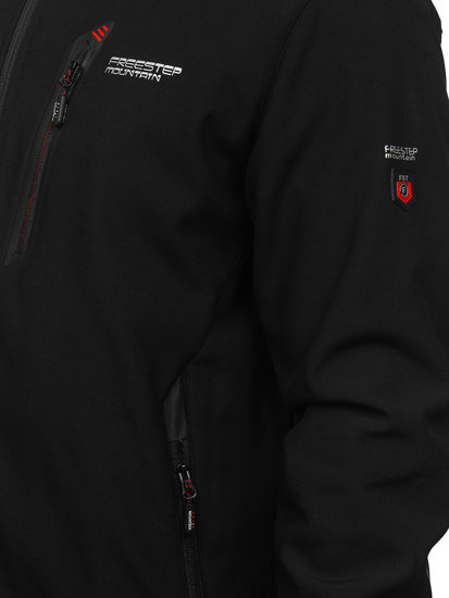 Geacă softshell negru-roșu Bolf WX086A