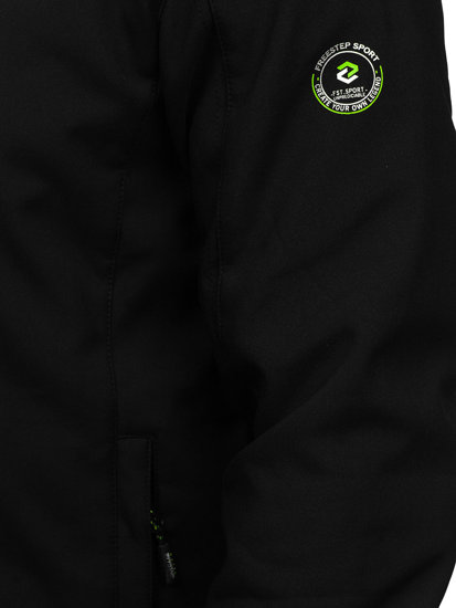 Geacă softshell negru-verde Bolf WX085