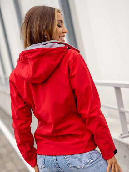 Geacă softshell roșie dame Bolf AB056