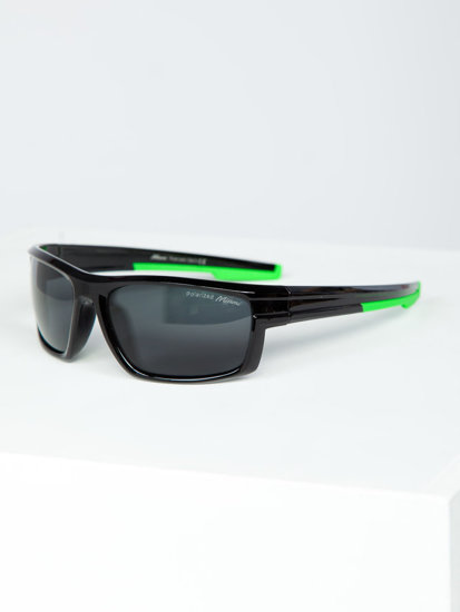 Ochelari de soare negru-verde Bolf MIAMI7