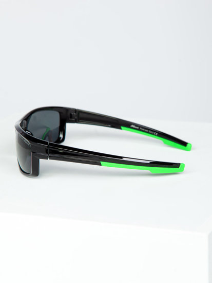 Ochelari de soare negru-verde Bolf MIAMI7