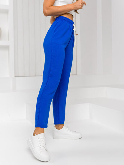 Pantaloni albastru-aprins dame Bolf W7920