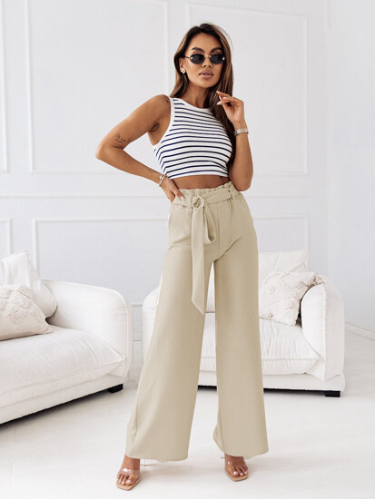 Pantaloni bej dame Bolf 8265