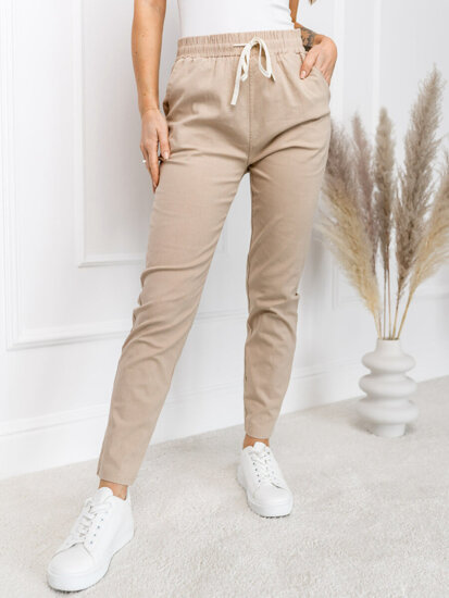 Pantaloni bej dame Bolf W7831