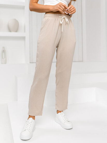 Pantaloni bej dame Bolf W7920