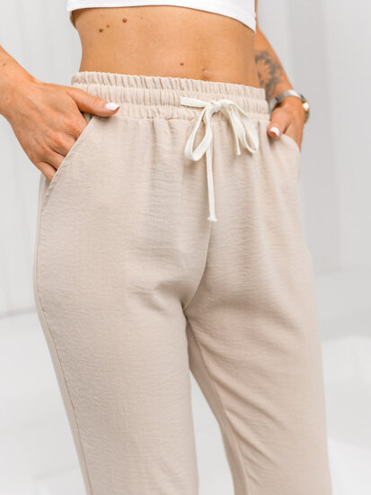 Pantaloni bej dame Bolf W7920