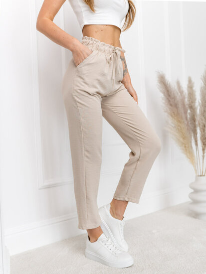 Pantaloni bej dame Bolf W7921