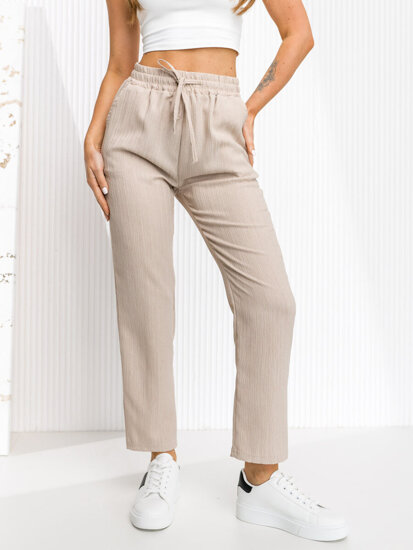 Pantaloni bej dame Bolf W7962