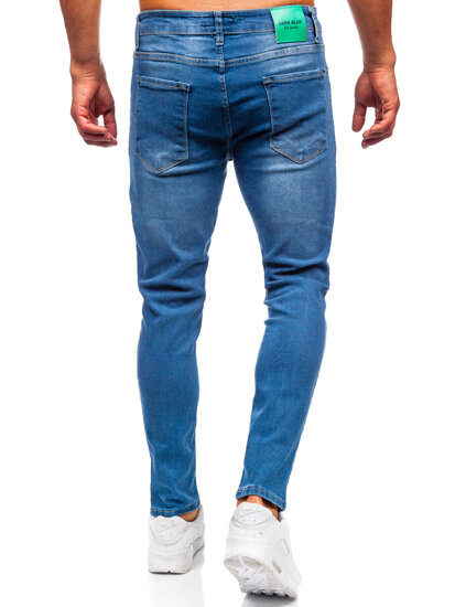 Pantaloni blugi slim pentru bărbați, albaștri Bolf 6595