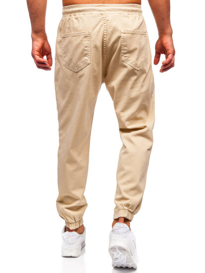 Pantaloni cargo joggers bej  Bolf 001