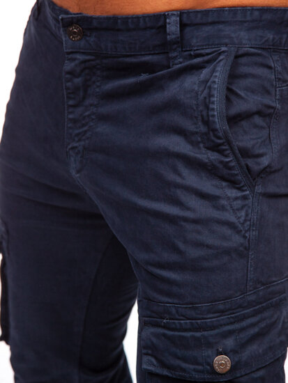 Pantaloni cargo joggers bleumarin Bolf JM5502