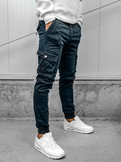 Pantaloni cargo joggers bleumarin Bolf JM5502A