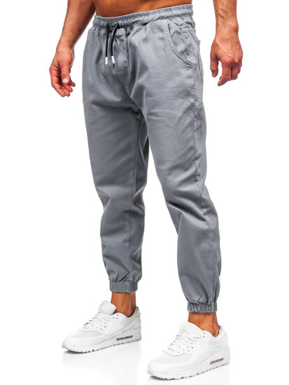 Pantaloni cargo joggers gri Bolf 001