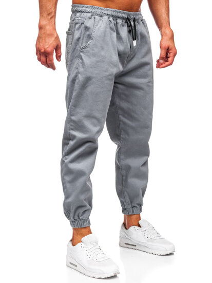 Pantaloni cargo joggers gri Bolf 001