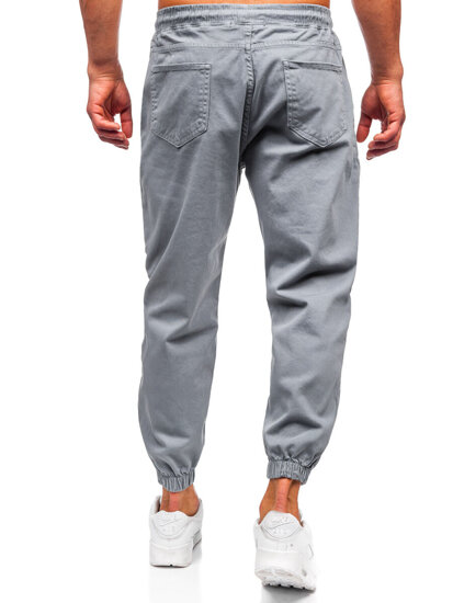 Pantaloni cargo joggers gri Bolf 001