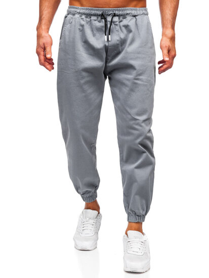 Pantaloni cargo joggers gri Bolf 001