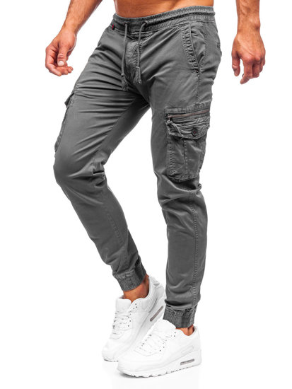 Pantaloni cargo joggers gri Bolf CT6706S0