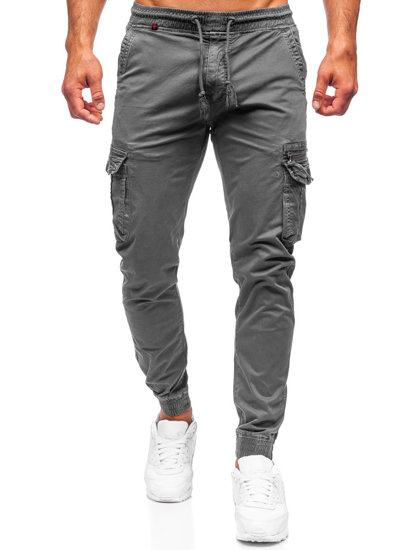 Pantaloni cargo joggers gri Bolf CT6706S0