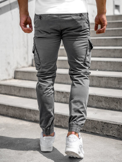 Pantaloni cargo joggers gri Bolf CT6706S0