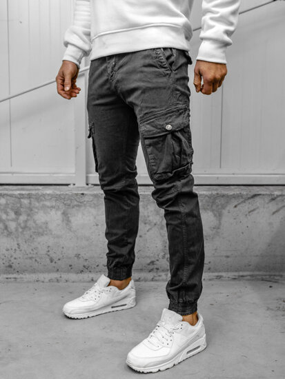 Pantaloni cargo joggers gri Bolf JM5502A