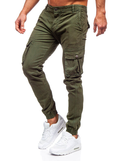 Pantaloni cargo joggers kaki Bolf JM5502