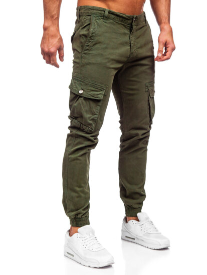 Pantaloni cargo joggers kaki Bolf JM5502