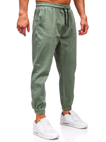 Pantaloni cargo joggers verzi Bolf 001