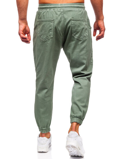 Pantaloni cargo joggers verzi Bolf 001