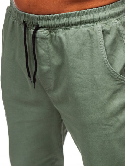 Pantaloni cargo joggers verzi Bolf 001