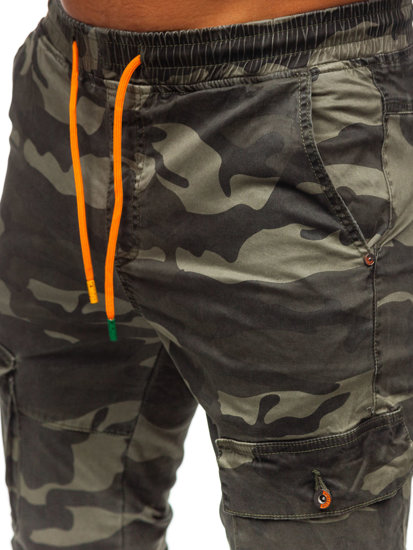 Pantaloni cargo joggers verzi Bolf R8601