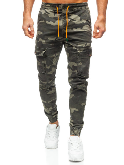 Pantaloni cargo joggers verzi Bolf R8601