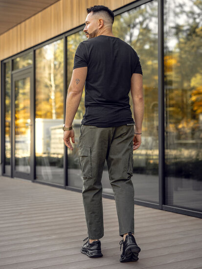 Pantaloni cargo kaki Bolf 77323