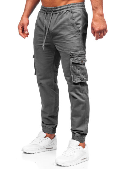 Pantaloni cargo negri Bolf MP0181G