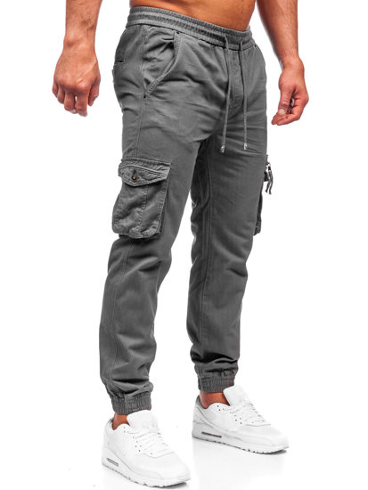 Pantaloni cargo negri Bolf MP0181G