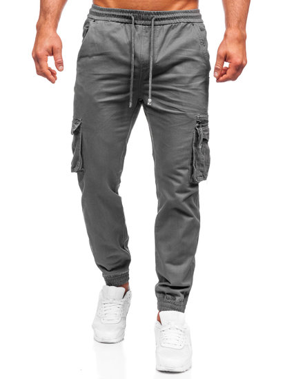 Pantaloni cargo negri Bolf MP0181G