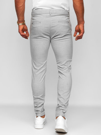 Pantaloni chino gri pentru bărbați Bolf 0041