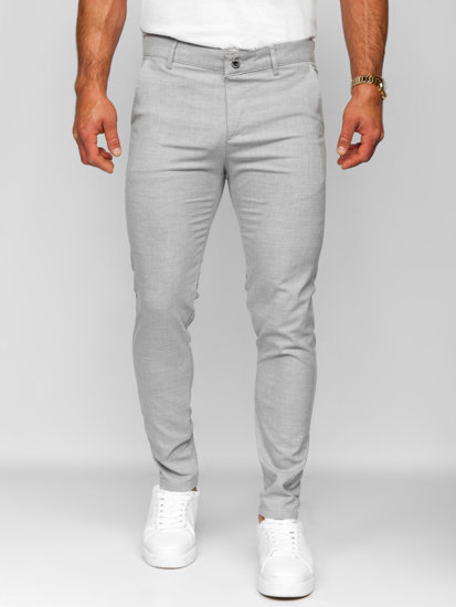 Pantaloni chino gri pentru bărbați Bolf 0041